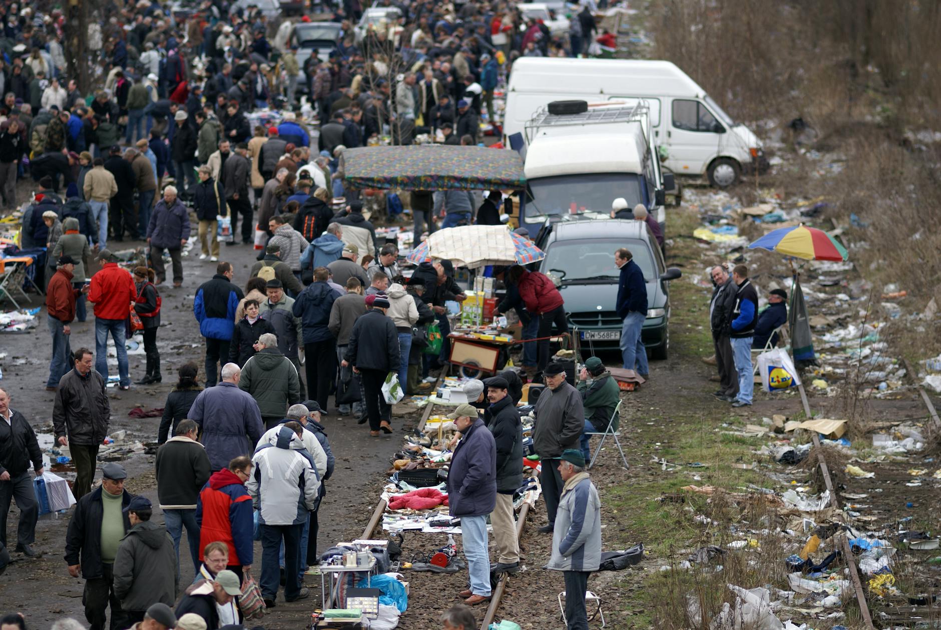 Berlin flea market with vintage items and bargains