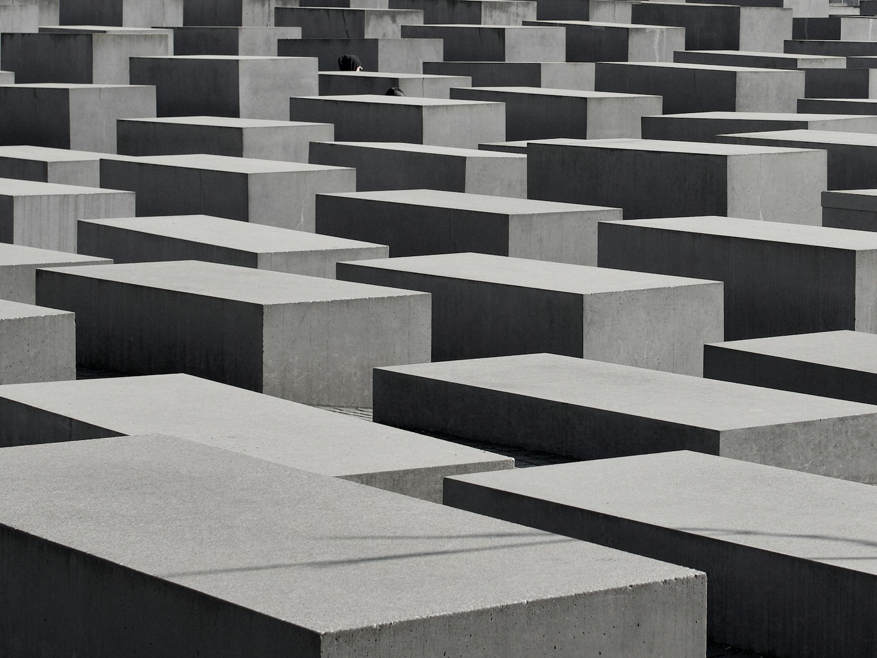 Memorial to the Murdered Jews of Europe concrete stelae in Berlin