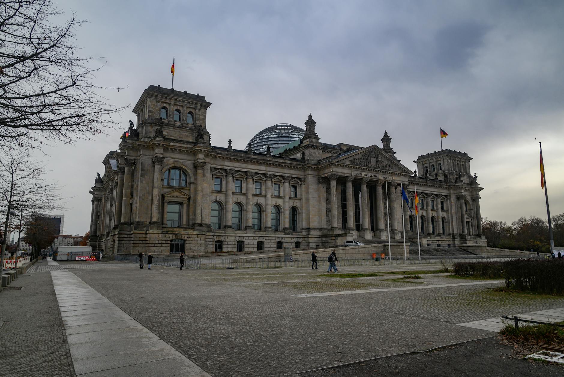 Berlin Reichstag building with its iconic glass dome