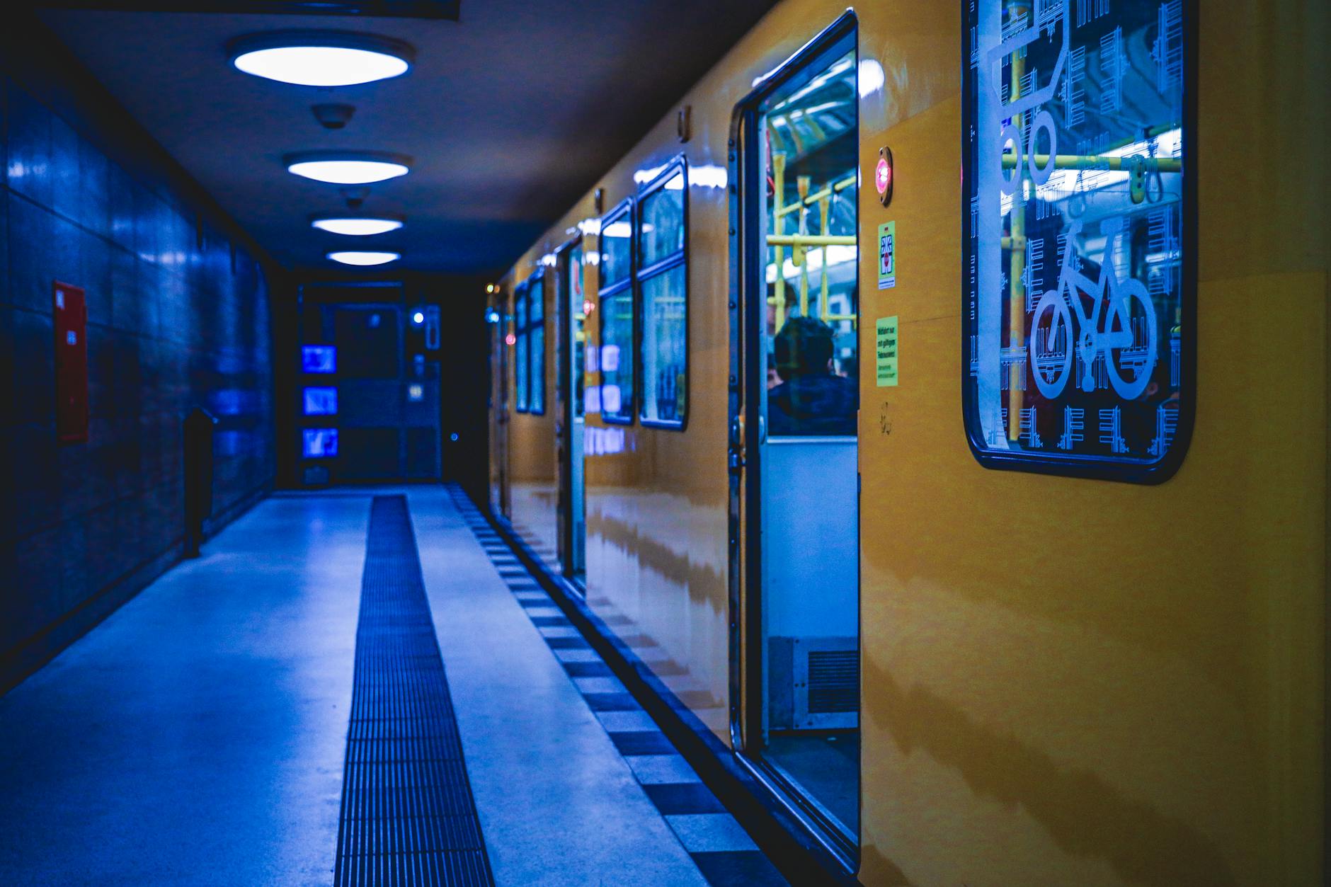 Berlin U-Bahn public transport station