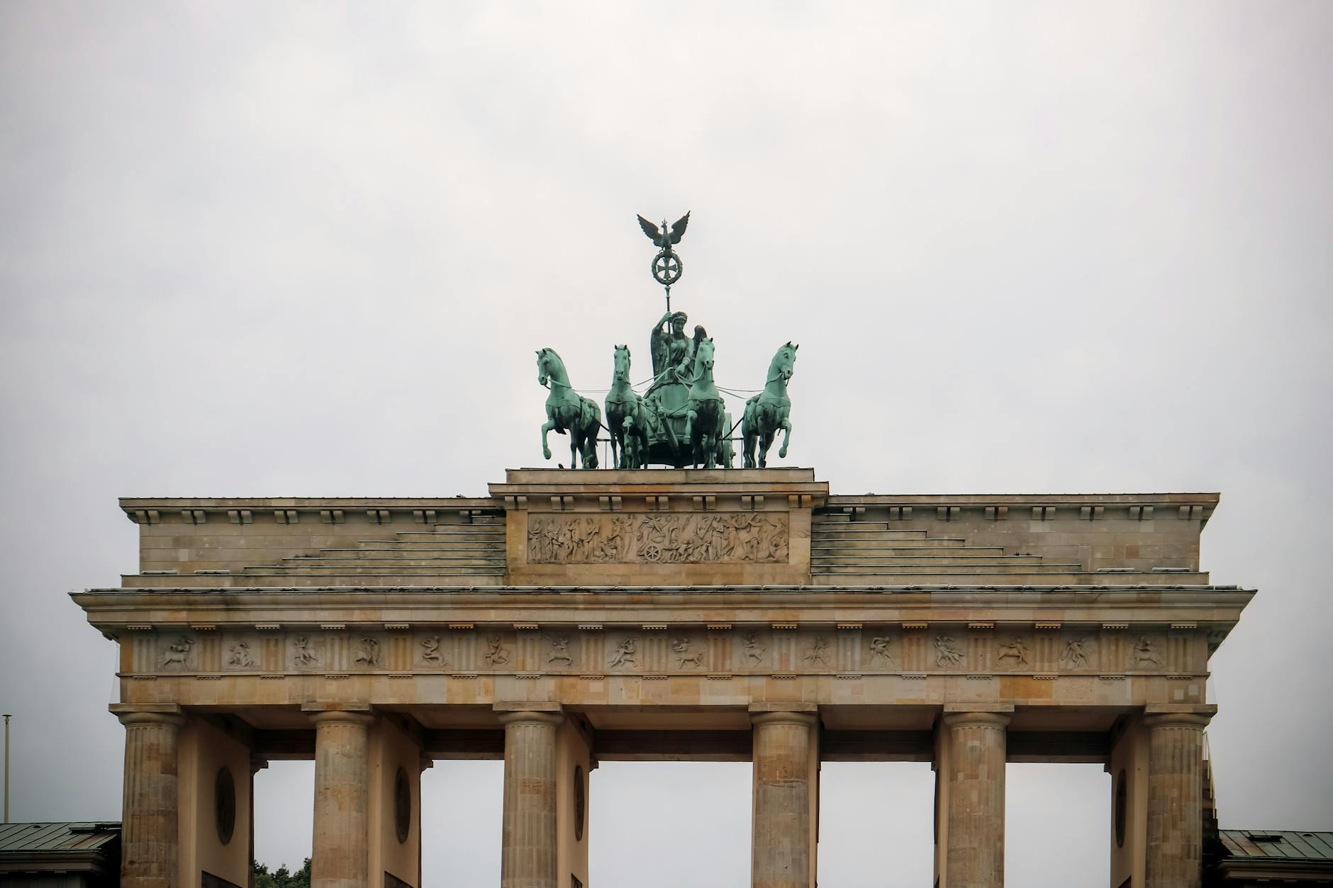 Brandenburg Gate iconic landmark in Berlin Mitte