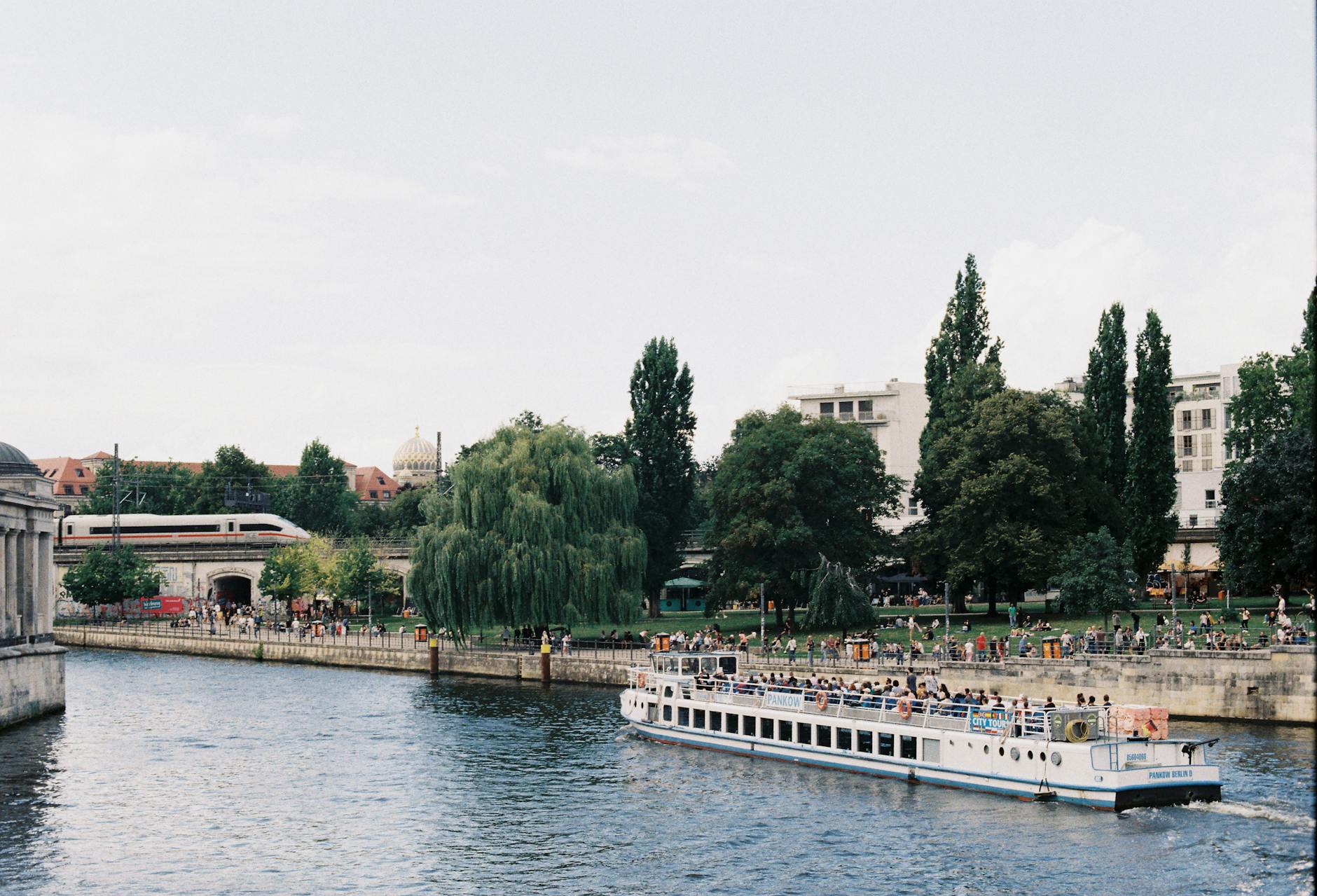Kreuzberg neighborhood along the Landwehr Canal - where to stay in Berlin for nightlife and food