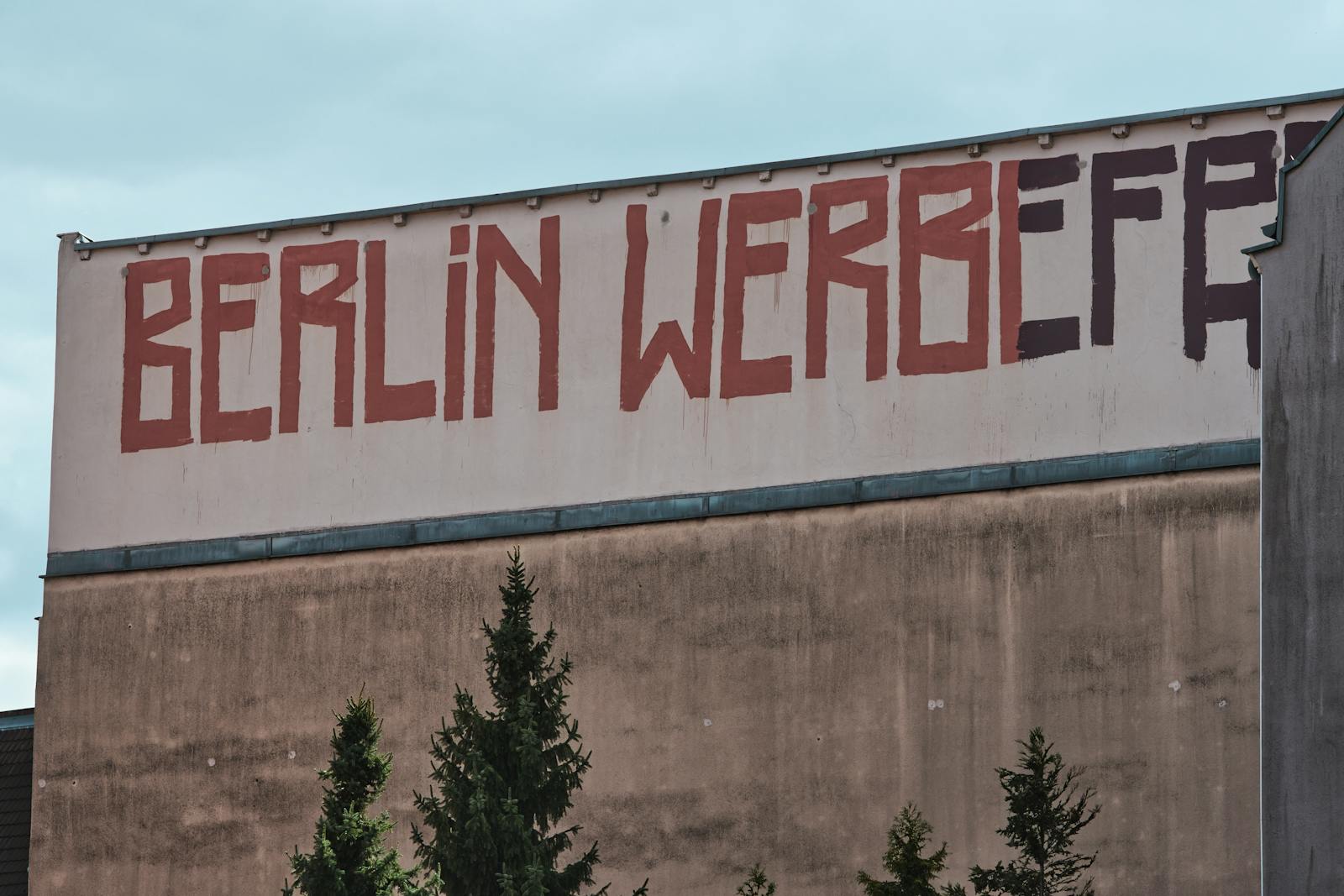 Graffiti and street art on a Berlin building