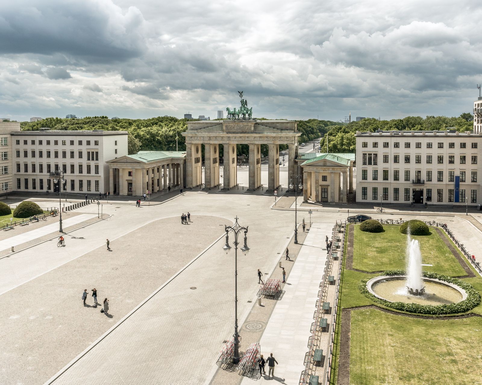 Aerial Brandenburg Gate Berlin